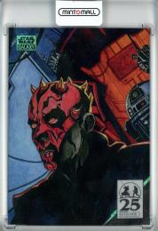 2024 Topps Star Wars Chrome Galaxy Infiltrator Phantom Menace 25th Anniversary Art of Darth Maul/#AM-15【027/175】
