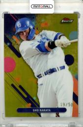 2025 TOPPS NPB FINEST 中田翔 #116 Base Gold Refractor Parallel【19/50】 中日