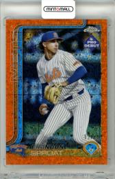 2025 Topps Pro debut Brandon Sproat #PDC-157 Chrome Orange Mini-Diamond Parallel【13/25】 Mets