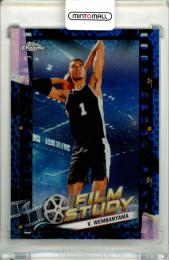 2024 Topps Chrome Basketball Victor Wembanyama #FS-13 Film Study Blue Basketball Refractor Parallel Spurs