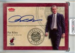 2008-09 Fleer Pat Riley Signature Approval #SAPR Miami Heat
