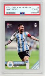 2023 Topps Now Argentina   Lionel Messi 【#1】【PSA 10】《Gem-MINT》