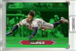 2024 Topps Stadium Club Ozzie Albies #64 Green Foil【001/199】《ファーストナンバー!》 Braves