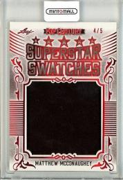 2021 Leaf Metal Pop Century Matthew Mcconaughey Superstar Swatches Red 4/5