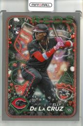 2024 Topps Holiday Elly De La Cruz Silver Glitter Cincinatti Reds