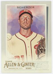 2020 Topps Allen and Ginter #100 Max Scherzer