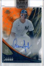 2022 Topps Clearly Authentic Aaron Judge Topps Tek Autographs Orange【3/5】 New York Yankees