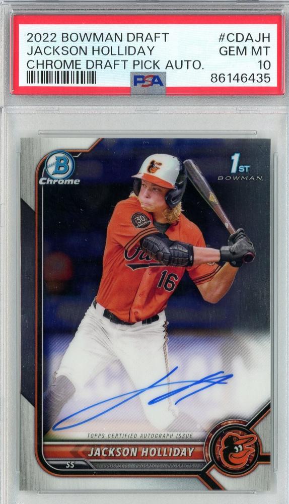 ミントモール / MINT 池袋店 / 2022 Bowman Chrome Draft Jackson Holliday  Autographs【PSA10】《Gem-MINT》 Baltimore Orioles