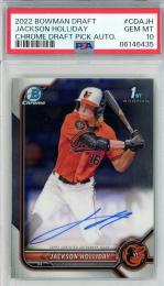 2022 Bowman Chrome Draft Jackson Holliday Autographs【PSA10】《Gem-MINT》 Baltimore Orioles