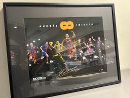 Andrés  Iniesta Autograph  Photo  FC  Barcelona