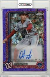 2025 TOPPS Chrome Orlando Ribalta Rookie Autographs Purple Speckle Refractors #RAOR【045/299】 Washington Nationals