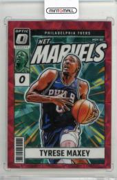 2024-25 PANINI Donruss Optic Tyrese Maxey Net Marvels Red International #19 Philadelphia 76ers