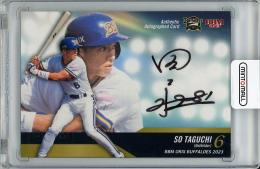 【表面右上角若干難あり】2023 BBM オリックス・バファローズ 田口壮 直筆サインカード【06/60 現役シリアルジャージNo.】