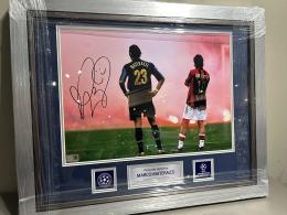 Marco Materazzi Autograph Photo Official UEFA Champions