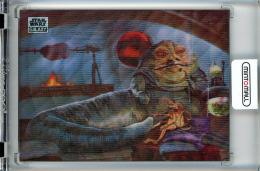 2024 Topps Star Wars Chrome Galaxy The Tatooine Gangster Base/Parallel/#19/Jabba the Hutt/Salacious B. Crumb【64/99】