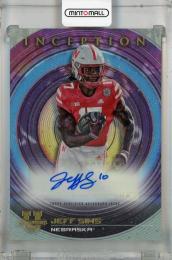 2022-23 Topps Bowman University Inception Jeff Sims Base Autographs #BIA-JSS Nebraska