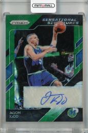 2018-19 Panini Prizm Jason Kidd Sensational Signatures Choice Green #15 Auto【4/8】 Dallas Mavericks