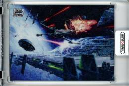 2024 Topps Star Wars Chrome Galaxy Hoth Evacuation Base/Mini Diamond Refractor/#89/X-Wing