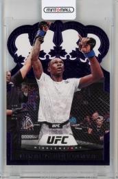 2021 Panini Chronicles UFC  Israel Adesanya Crown Royale Purple #12 32/49