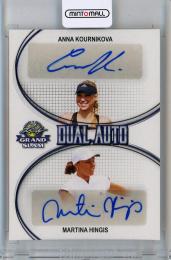 2018 Leaf Grand Slam Tennis  Anna Kournikova / Martina Hingis Dual Autographs #DA3