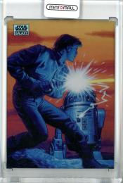 2024 Topps Star Wars Chrome Galaxy Luke Skywalker and R2-D2 Base/Refractor/#50