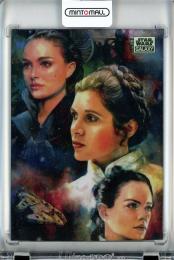 2024 Topps Star Wars Chrome Galaxy The Legacy Base/Refractor/#47/Padmé Amidala/Leia Organa/Rey