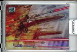 2024 Topps Star Wars Chrome Galaxy Red Five Base/Refractor/#34/X-Wing