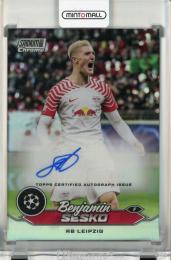 2023-24 Topps Stadium Club Chrome UEFA Champions League Benjamin Sesko Chrome Autographs #CABSE
