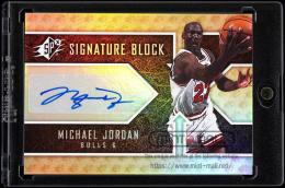 2008-09 SPx #SBMJ Michael Jordan Signature Block  (MSV#1664)