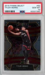 2019-20 PANINI Select Miami Heat Tyler herro #63 Concourse 【PSA10】