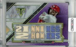 2021 Topps Triple Threads Philadelphia Phillies Bryce Harper Triple Threads Relics Amethyst (パラレル版)(1stナンバー!) 01/27
