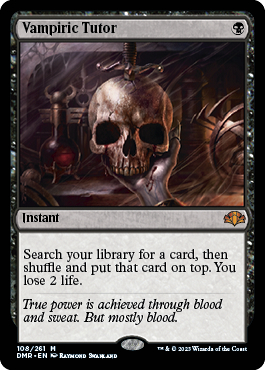 Foil【吸血の教示者/Vampiric Tutor】英語版 ミントモール / MINT GAMES MTG(東日本橋) / 【DMR】【ENG