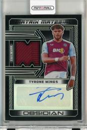 2023-24 Panini Obsidian Tyrone Mings Matrix Material Autographs #4【179/199】