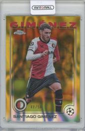 2024-25 TOPPS Chrome UEFA Club Competitions Gold Lava Refractors #189 / SANTIAGO GIMENEZ(Feyenoord) 【48/50】