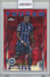 2024-25 TOPPS Chrome UEFA Club Competitions Red Lava Refractors #111 / MARCUS THURAM(FC Inter Milan) 【4/5】