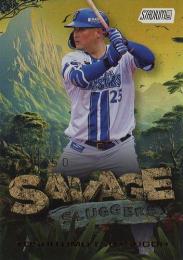 2025 TOPPS Stadium Club NPBプロ野球 #SSL-7 筒香嘉智(横浜DeNA)【50枚限定/ゴールドパラレル版】SAVAGE SLUGGERS インサートカード