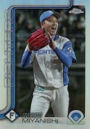 2025 TOPPS Chrome NPBプロ野球 #91 宮西尚生(日本ハム) 【リフラクターパラレル版】レギュラーカード
