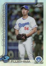 2025 TOPPS Chrome NPBプロ野球 #100 藤嶋健人(中日)【リフラクターパラレル版】レギュラーカード