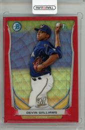 2014 BOWMAN Chrome Devin Williams Prospects Red Wave Refractors #BCP7【23/25】 Milwaukee Brewers