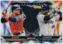 2020 Finest Duals #FD17 Yordan Alvarez/Jose Altuve
