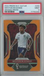 2022 Panini Prizm World Cup Prizms Weston McKennie Orange #209【02/25】【PSA9】 United States