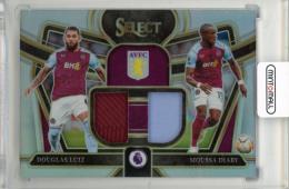 2023-24 PANINI Select English Premier League Douglas Luiz/Moussa Diaby Dual Swatches #8 Aston Villa