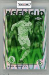 2024-25 TOPPS Chrome UEFA Club Competitions Raul Asencio Night Vision RayWave Refractors #186【010/225】 Real Madrid CF