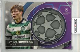 2023-24 TOPPS UEFA Club Competitions Kyogo Furuhashi Starball Commemorative Relics #SCKF Celtic FC