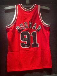 Dennis Rodman Auto Jersey 1997-1998 Chicago Bulls RED