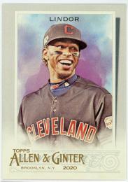 2020 Topps Allen and Ginter #93 Francisco Lindor