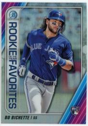 2020 Bowman Chrome Mega Box Rookie of the Year Favorites Refractors #ROYFBB Bo Bichette RC