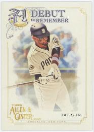 2020 Topps Allen and Ginter A Debut to Remember #DTR28 Fernando Tatis Jr.