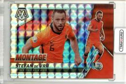 2021-22 Panini Mosaic Road To World Cup Netherlands Stefan De Vrij MONTAGE Silver Mosaic