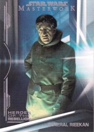 2019 Topps Star Wars Masterwork  General Rieekan Heroes of the Rebellion Rainbow Foil パラレル版 137/299